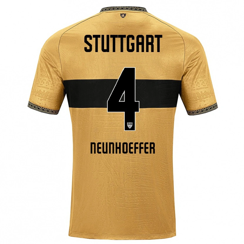 Danxen Dames Felix Neunhoeffer #4 Bruin Zwart Wit Uitshirt Uittenue 2026/27 T-Shirt België