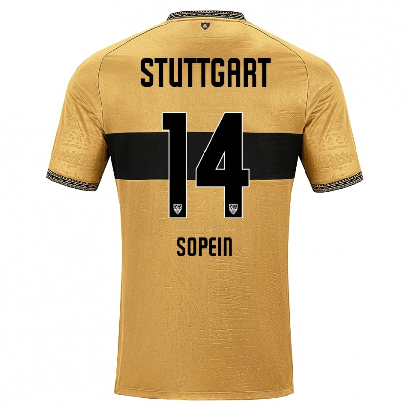 Danxen Dames David Sopein #14 Bruin Zwart Wit Uitshirt Uittenue 2026/27 T-Shirt België