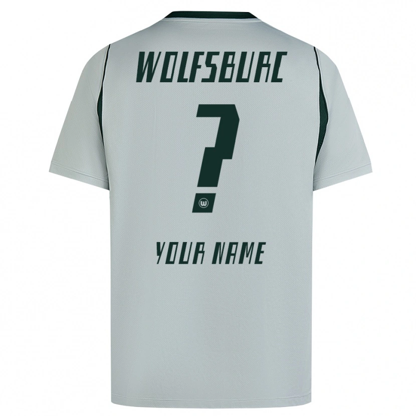 Danxen Dames Uw Naam #0 Grijs Groen Uitshirt Uittenue 2026/27 T-Shirt België