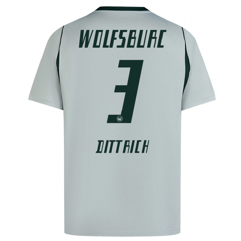 Danxen Dames Elia Dittrich #3 Grijs Groen Uitshirt Uittenue 2026/27 T-Shirt België
