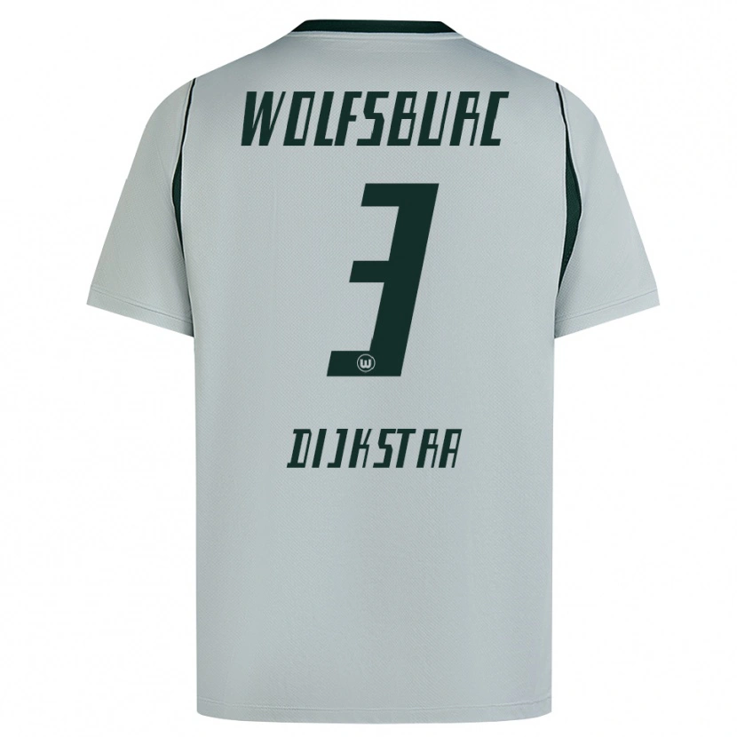 Danxen Dames Caitlin Dijkstra #3 Grijs Groen Uitshirt Uittenue 2026/27 T-Shirt België