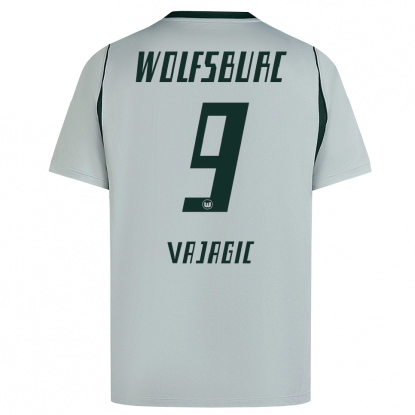 Danxen Dames David Vajagic #9 Grijs Groen Uitshirt Uittenue 2026/27 T-Shirt België