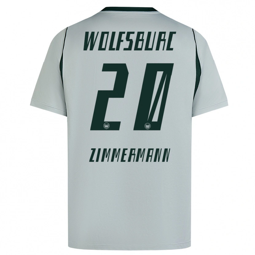 Danxen Dames Elia Zimmermann #20 Grijs Groen Uitshirt Uittenue 2026/27 T-Shirt België