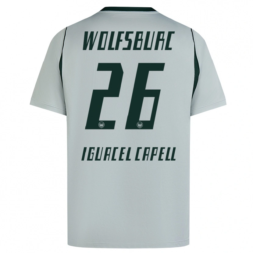 Danxen Dames Diego Iguacel Capell #26 Grijs Groen Uitshirt Uittenue 2026/27 T-Shirt België