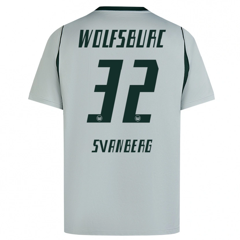 Danxen Dames Mattias Svanberg #32 Grijs Groen Uitshirt Uittenue 2026/27 T-Shirt België