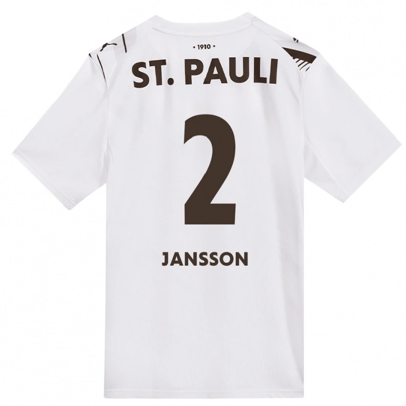 Danxen Dames Rony Jansson #2 Cafe Wit Rood Uitshirt Uittenue 2026/27 T-Shirt België