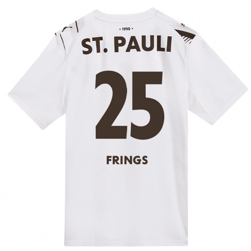 Danxen Dames Emma Frings #25 Cafe Wit Rood Uitshirt Uittenue 2026/27 T-Shirt België