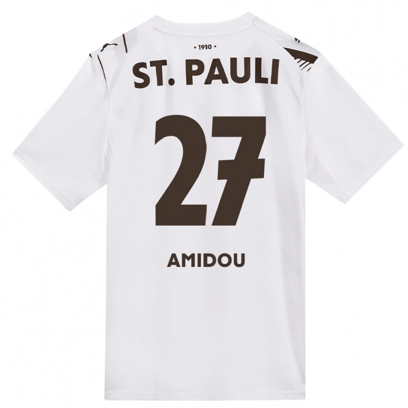 Danxen Dames Amir Amidou #27 Cafe Wit Rood Uitshirt Uittenue 2026/27 T-Shirt België