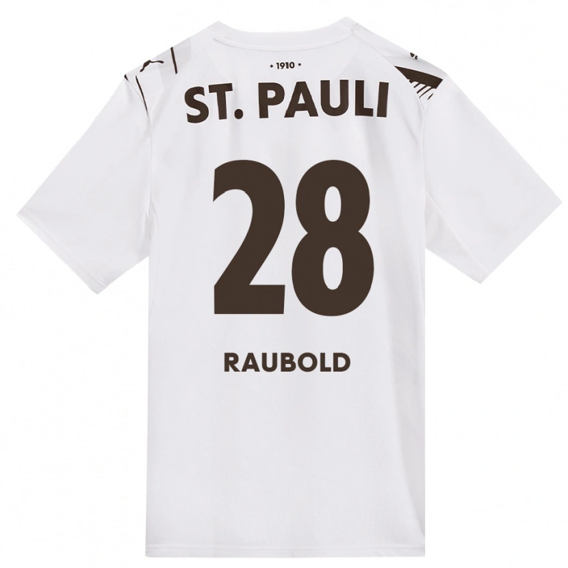 Danxen Dames Jannis Raubold #28 Cafe Wit Rood Uitshirt Uittenue 2026/27 T-Shirt België