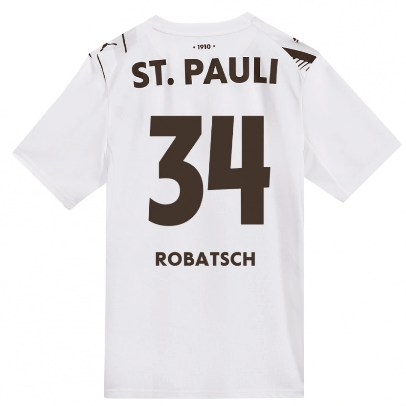 Danxen Dames Jannik Robatsch #34 Cafe Wit Rood Uitshirt Uittenue 2026/27 T-Shirt België