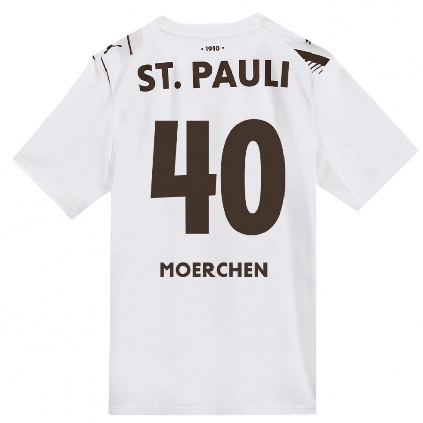 Danxen Dames Theo Moerchen #40 Cafe Wit Rood Uitshirt Uittenue 2026/27 T-Shirt België