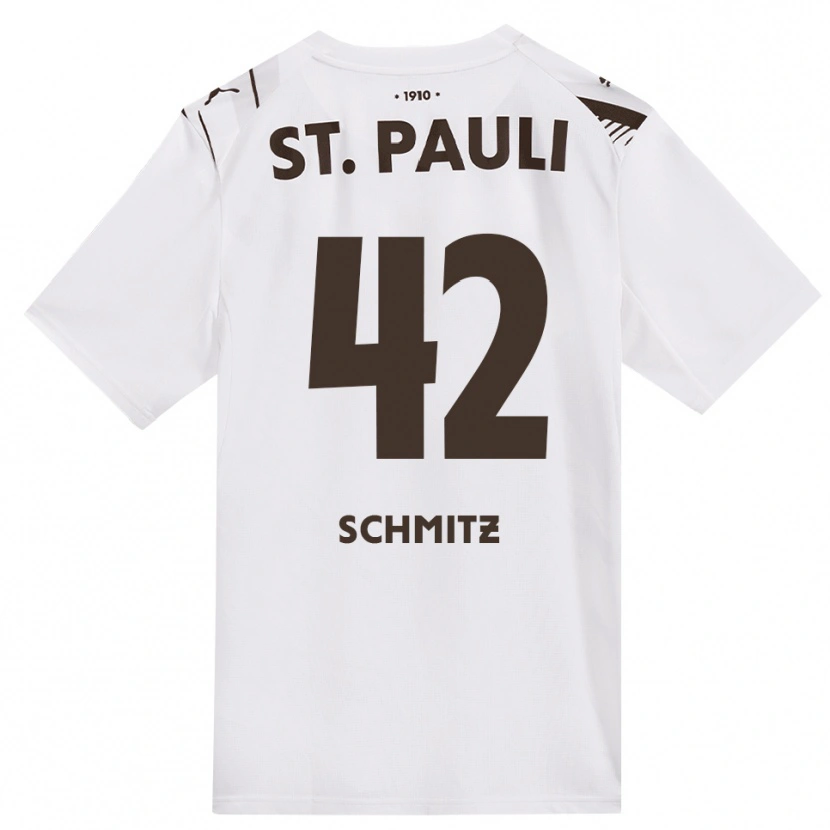 Danxen Dames Marwin Schmitz #42 Cafe Wit Rood Uitshirt Uittenue 2026/27 T-Shirt België