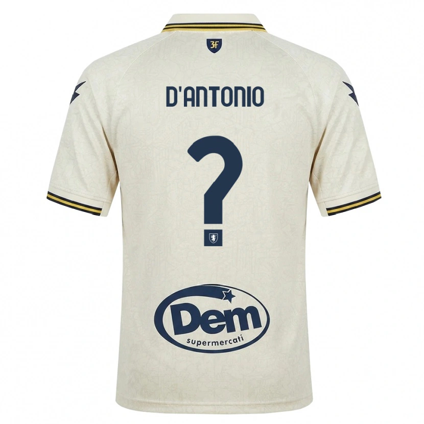 Danxen Dames Giuseppe D'antonio #0 Oldlace Geel Zwart Uitshirt Uittenue 2026/27 T-Shirt België