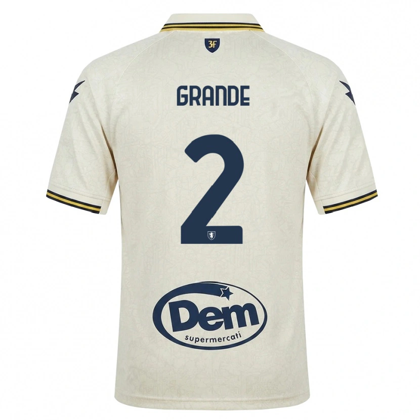 Danxen Dames Alessandro Grande #2 Oldlace Geel Zwart Uitshirt Uittenue 2026/27 T-Shirt België