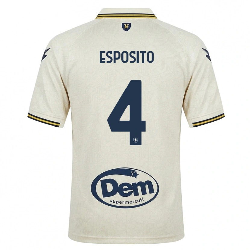 Danxen Dames Valerio Esposito #4 Oldlace Geel Zwart Uitshirt Uittenue 2026/27 T-Shirt België
