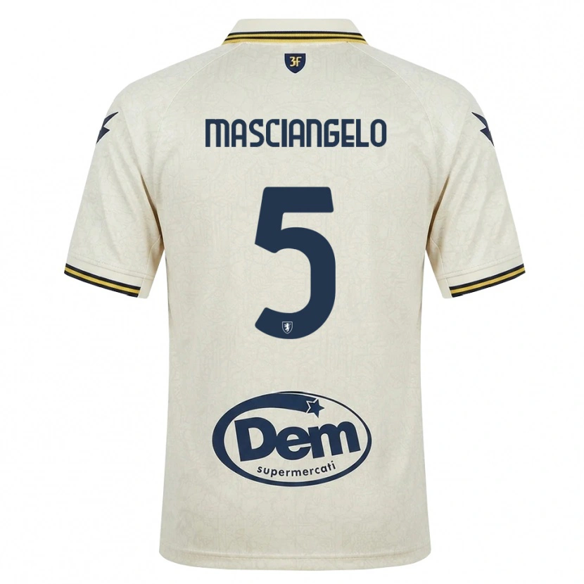 Danxen Dames Edoardo Masciangelo #5 Oldlace Geel Zwart Uitshirt Uittenue 2026/27 T-Shirt België