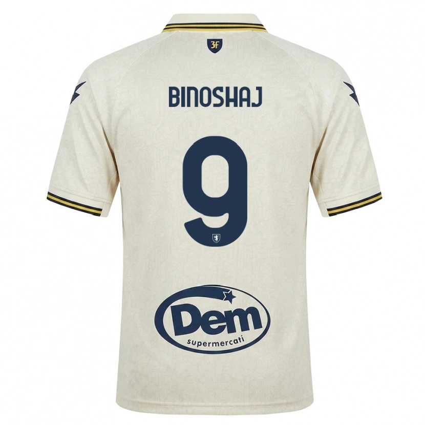 Danxen Dames Samuele Binoshaj #9 Oldlace Geel Zwart Uitshirt Uittenue 2026/27 T-Shirt België