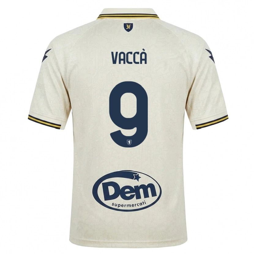 Danxen Dames Antonio Vaccà #9 Oldlace Geel Zwart Uitshirt Uittenue 2026/27 T-Shirt België