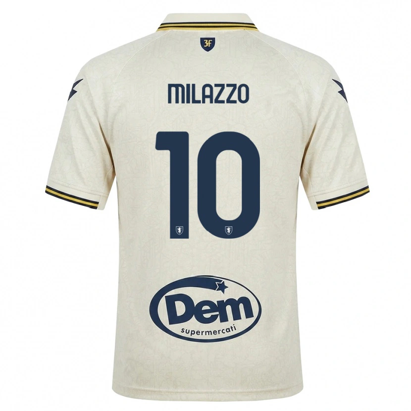 Danxen Dames Simone Milazzo #10 Oldlace Geel Zwart Uitshirt Uittenue 2026/27 T-Shirt België