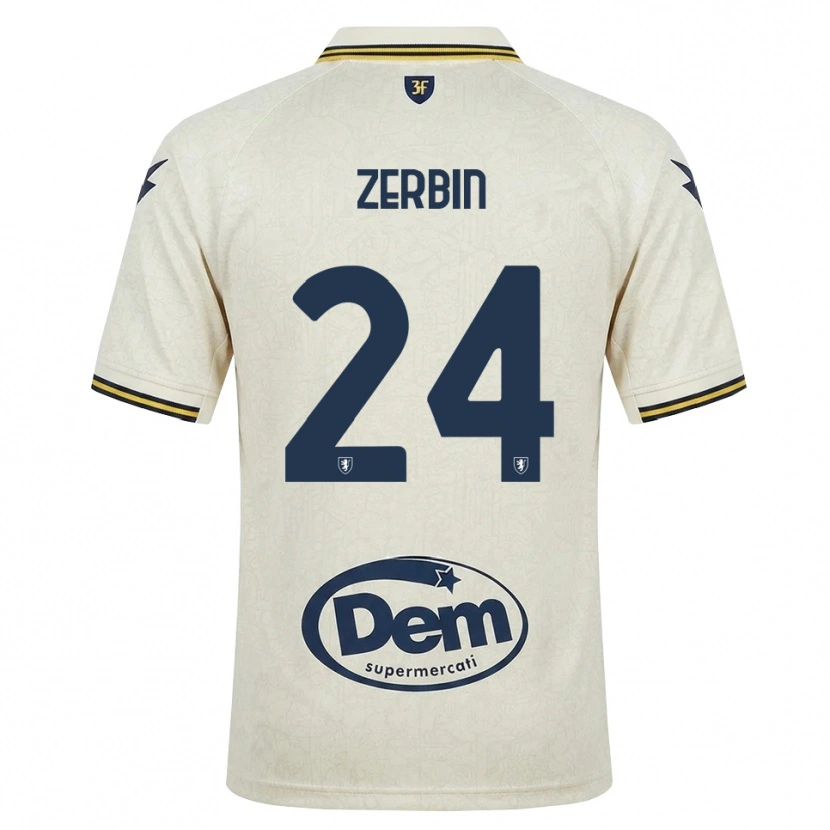 Danxen Dames Alessio Zerbin #24 Oldlace Geel Zwart Uitshirt Uittenue 2026/27 T-Shirt België