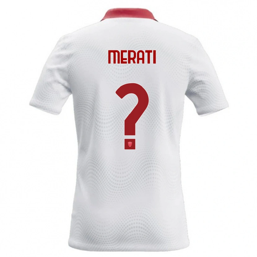 Danxen Dames Mattia Merati #0 Wit Rood Uitshirt Uittenue 2026/27 T-Shirt België