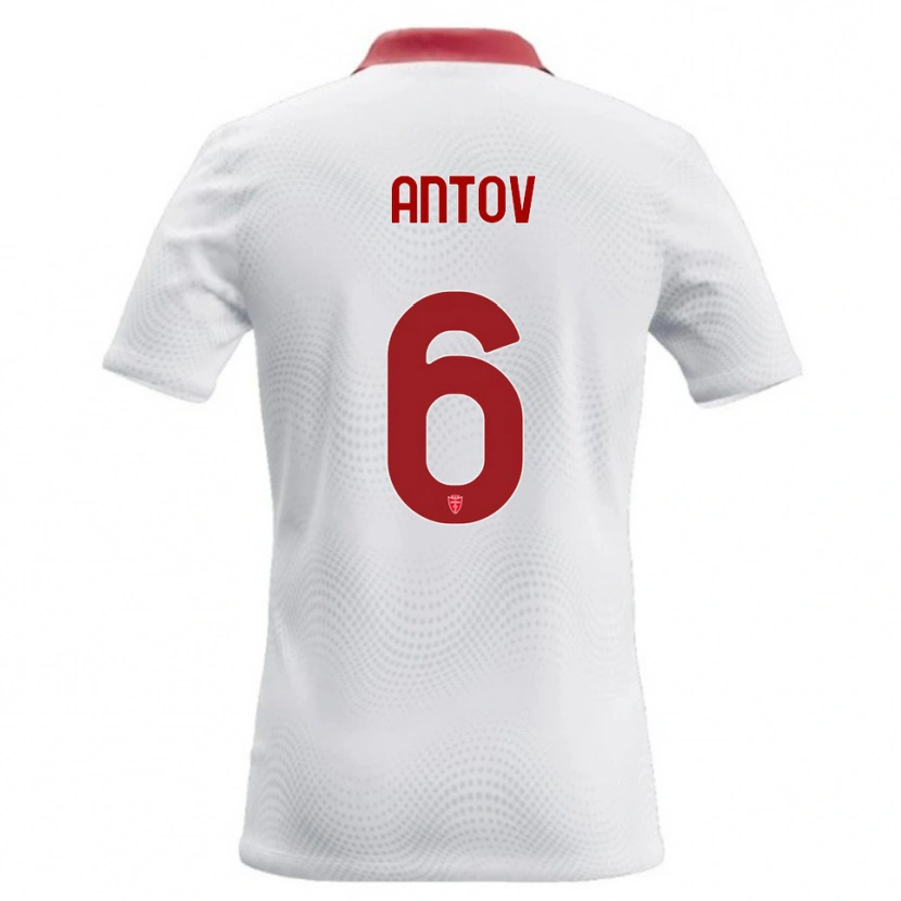 Danxen Dames Valentin Antov #6 Wit Rood Uitshirt Uittenue 2026/27 T-Shirt België