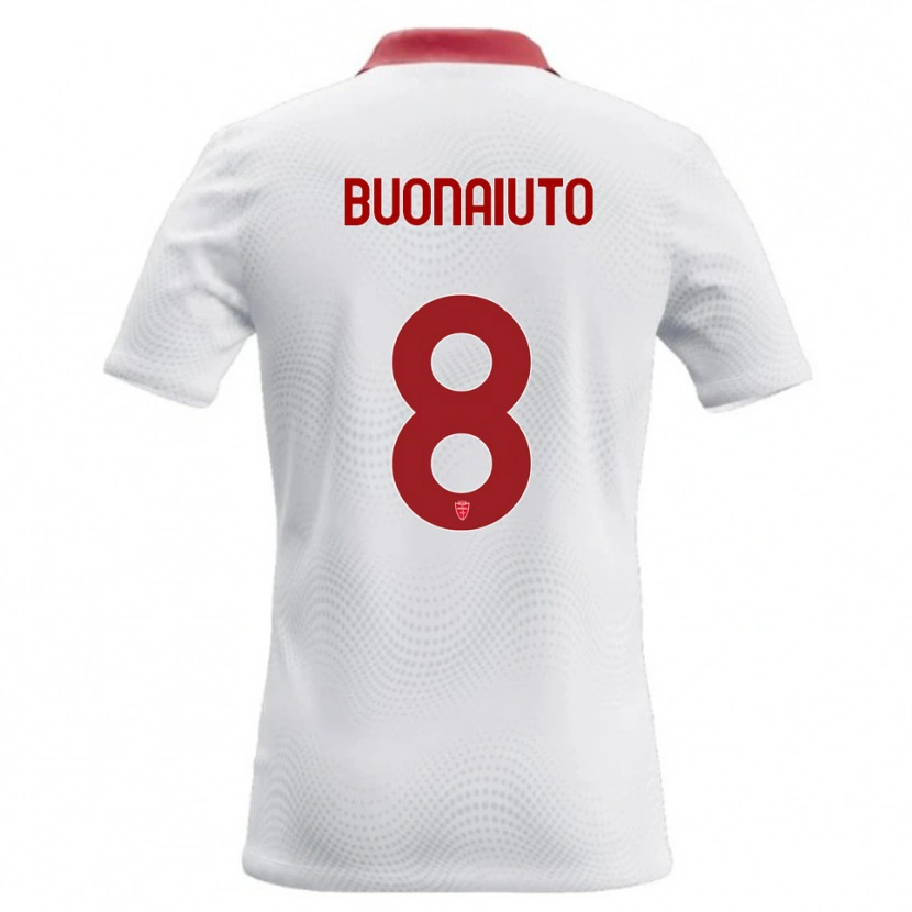 Danxen Dames Marco Buonaiuto #8 Wit Rood Uitshirt Uittenue 2026/27 T-Shirt België