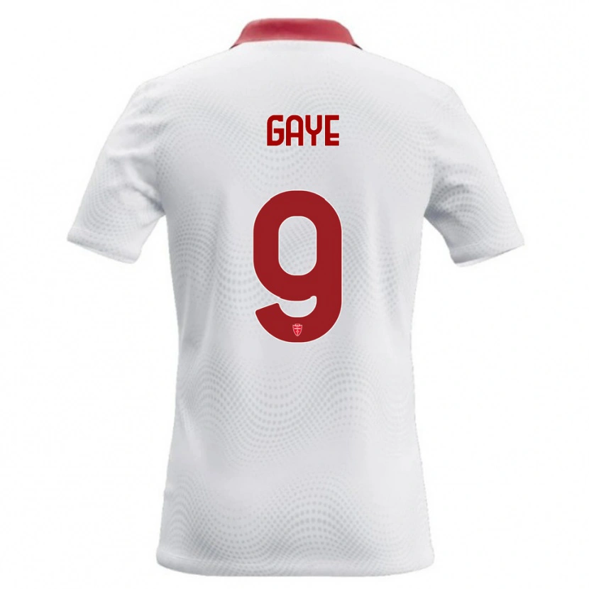 Danxen Dames Mamadou Gaye #9 Wit Rood Uitshirt Uittenue 2026/27 T-Shirt België