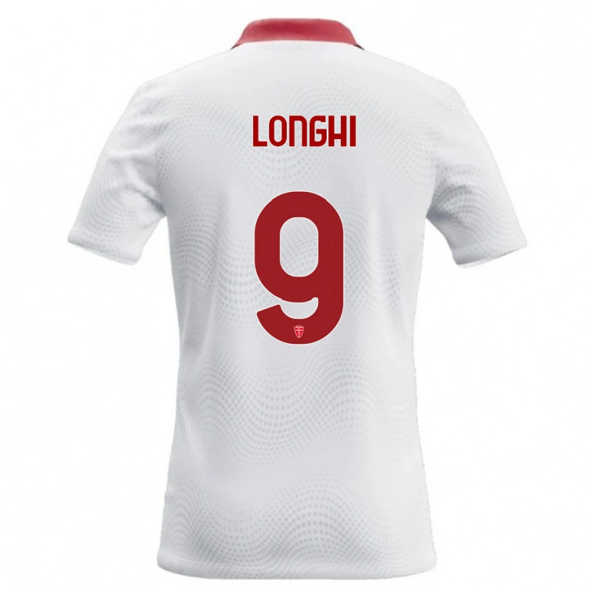 Danxen Dames Jordan Longhi #9 Wit Rood Uitshirt Uittenue 2026/27 T-Shirt België