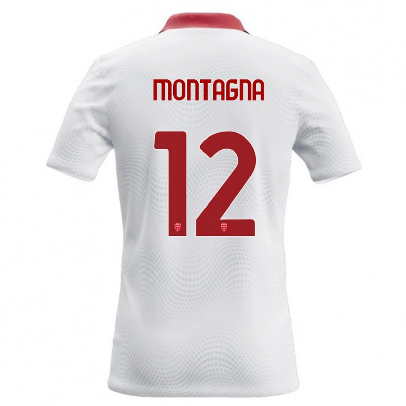 Danxen Dames Jacopo Montagna #12 Wit Rood Uitshirt Uittenue 2026/27 T-Shirt België