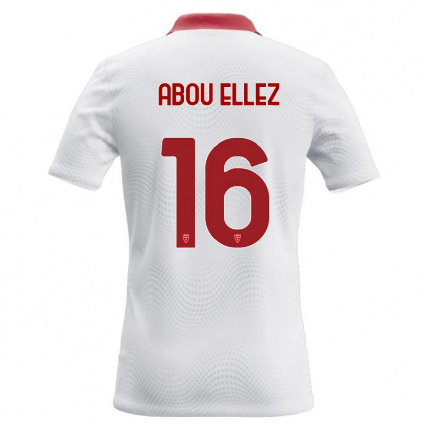 Danxen Dames Amir Abou Elezz #16 Wit Rood Uitshirt Uittenue 2026/27 T-Shirt België