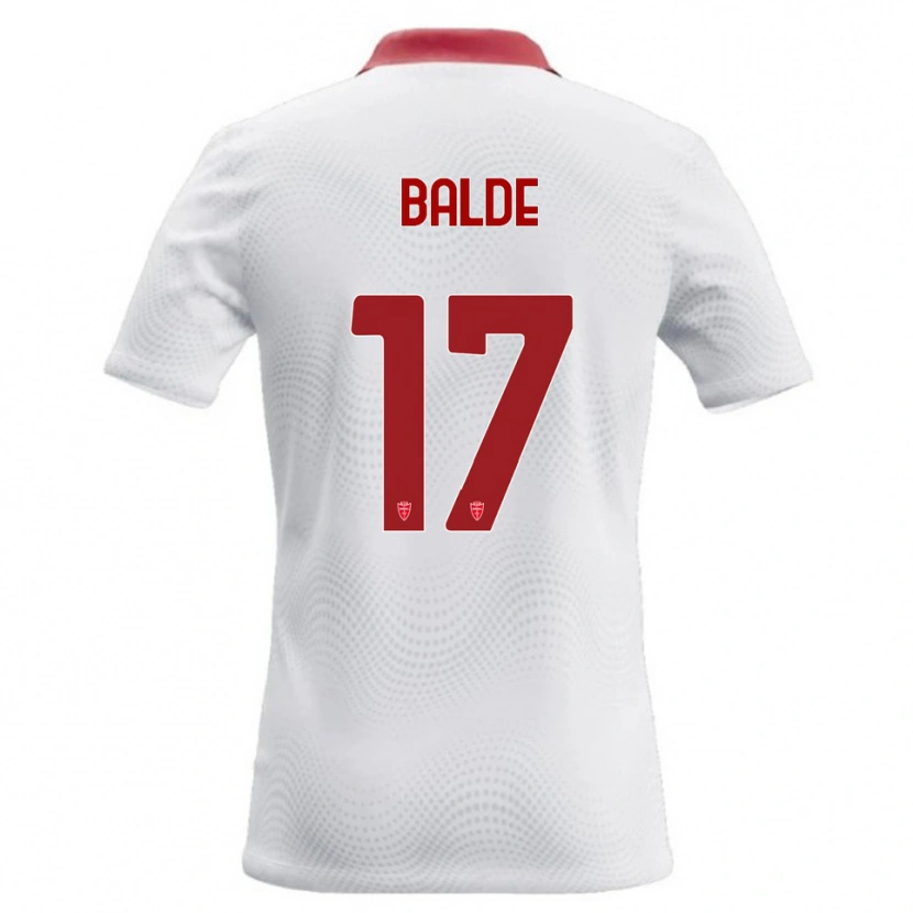Danxen Dames Keita Baldé #17 Wit Rood Uitshirt Uittenue 2026/27 T-Shirt België