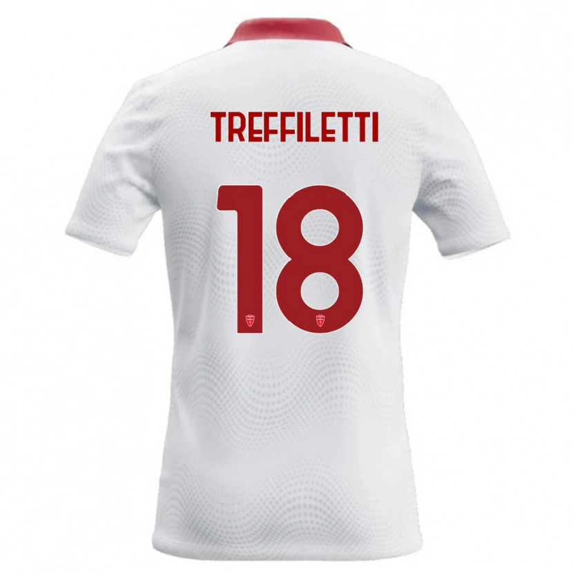 Danxen Dames Danilo Treffiletti #18 Wit Rood Uitshirt Uittenue 2026/27 T-Shirt België