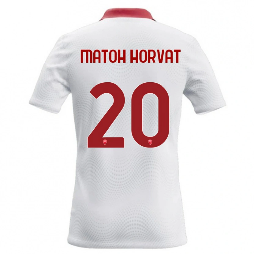 Danxen Dames Liam Matoh Horvat #20 Wit Rood Uitshirt Uittenue 2026/27 T-Shirt België