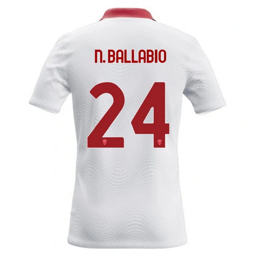 Danxen Dames Nicolò Ballabio #24 Wit Rood Uitshirt Uittenue 2026/27 T-Shirt België