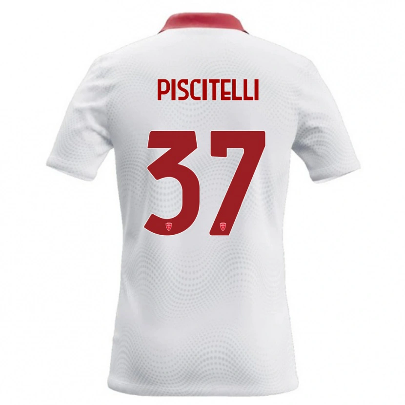 Danxen Dames Pasquale Piscitelli #37 Wit Rood Uitshirt Uittenue 2026/27 T-Shirt België