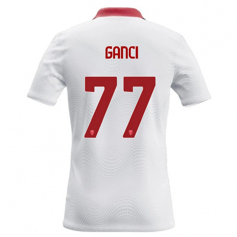 Danxen Dames Daniele Ganci #77 Wit Rood Uitshirt Uittenue 2026/27 T-Shirt België