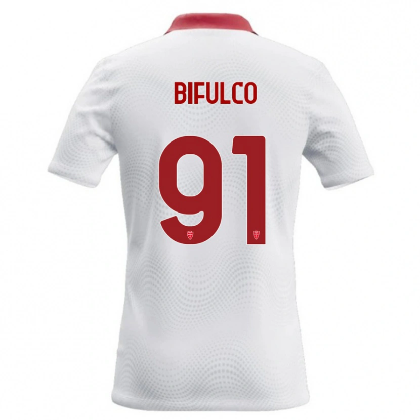 Danxen Dames Davide Bifulco #91 Wit Rood Uitshirt Uittenue 2026/27 T-Shirt België