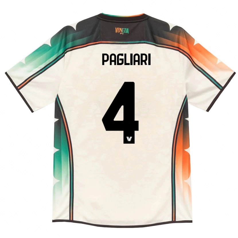 Danxen Dames Alessandro Pagliari #4 Oldlace Oranje Groen Uitshirt Uittenue 2026/27 T-Shirt België