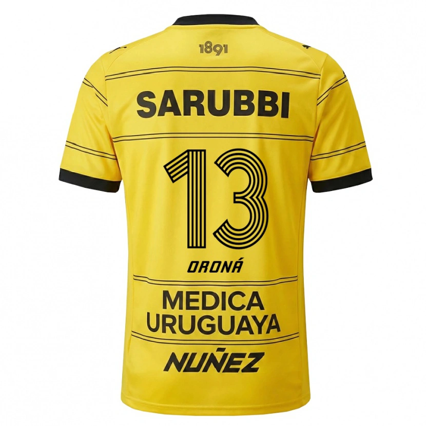 Danxen Dames Marco Oroná #13 Geel Zwart Uitshirt Uittenue 2026/27 T-Shirt België