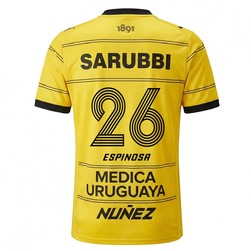 Danxen Dames Thiago Espinosa #26 Geel Zwart Uitshirt Uittenue 2026/27 T-Shirt België