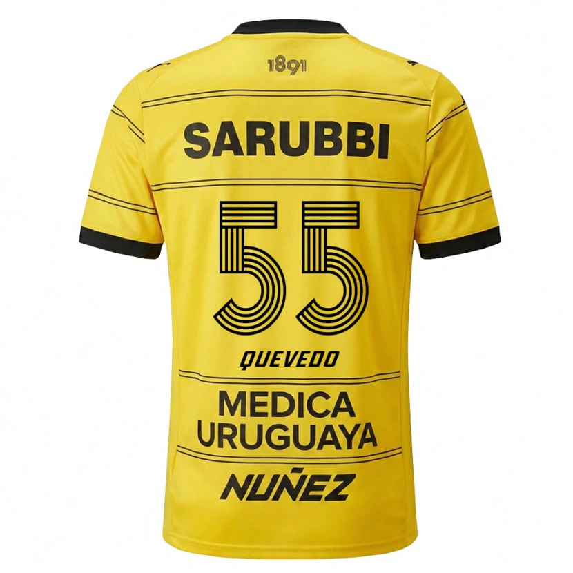 Danxen Dames Juan Quevedo #55 Geel Zwart Uitshirt Uittenue 2026/27 T-Shirt België
