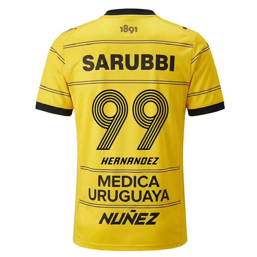 Danxen Dames Abel Hernández #99 Geel Zwart Uitshirt Uittenue 2026/27 T-Shirt België