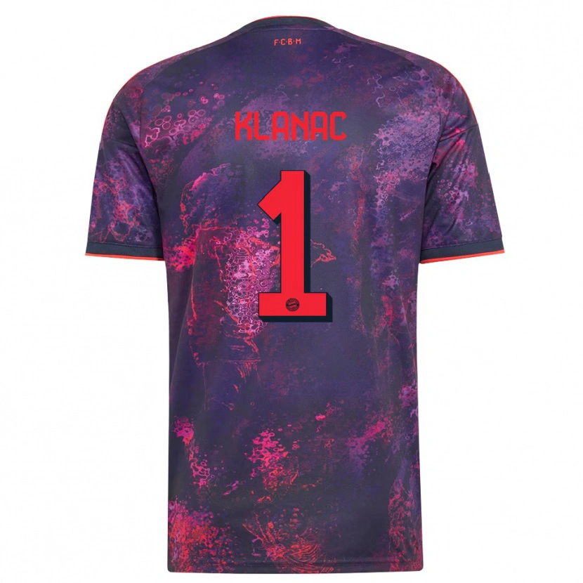 Danxen Dames Leon Klanac #1 Paars Rood Thuisshirt Derde Tenue 2026/27 T-Shirt België