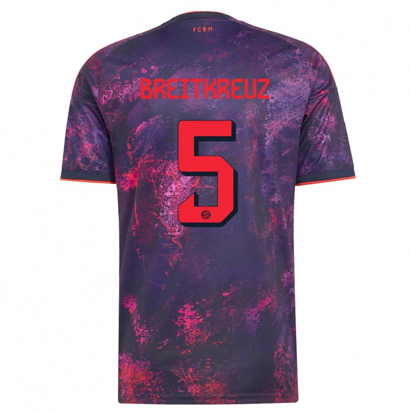 Danxen Dames Steve Breitkreuz #5 Paars Rood Thuisshirt Derde Tenue 2026/27 T-Shirt België