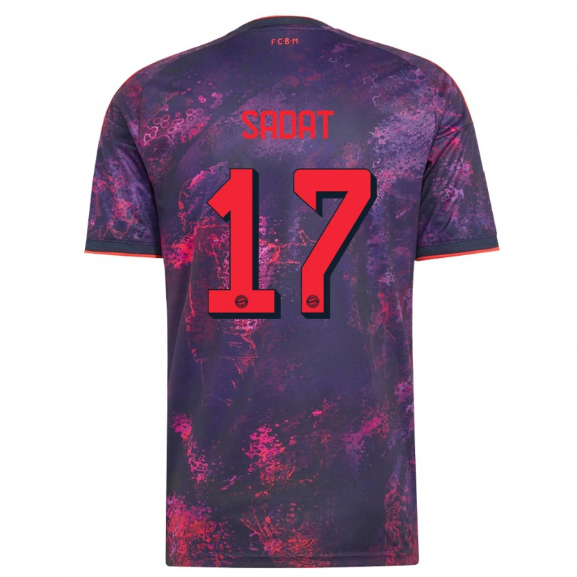 Danxen Dames Mudaser Sadat #17 Paars Rood Thuisshirt Derde Tenue 2026/27 T-Shirt België