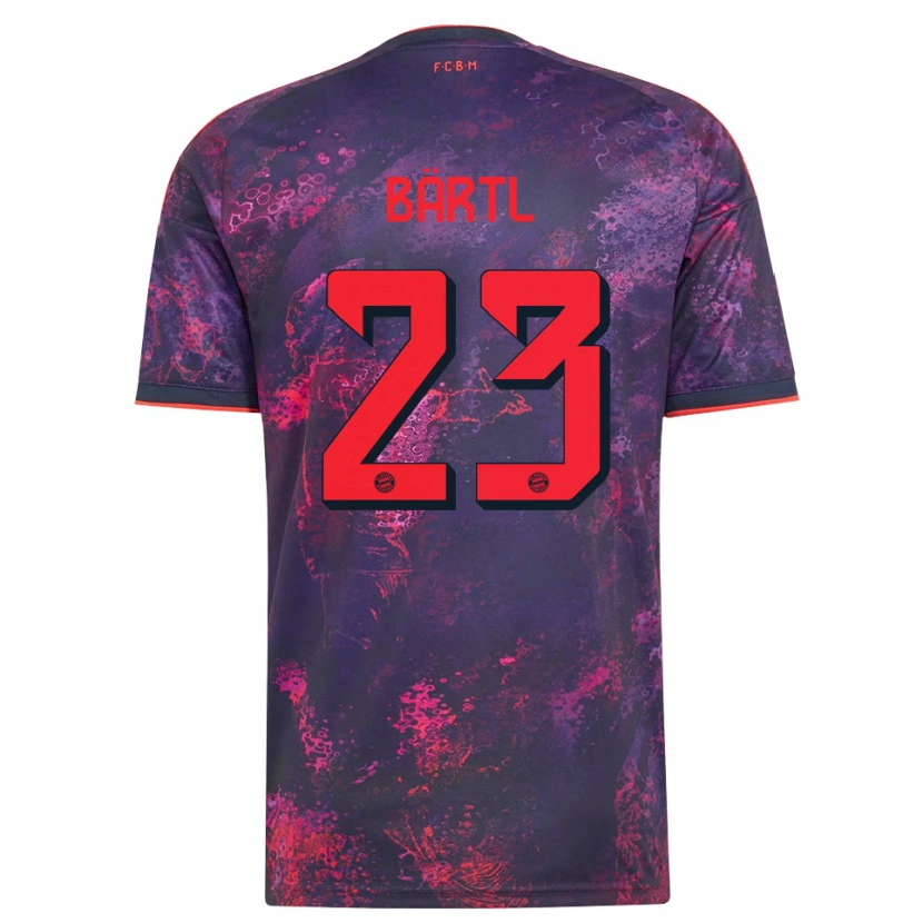 Danxen Dames Jannis Bärtl #23 Paars Rood Thuisshirt Derde Tenue 2026/27 T-Shirt België