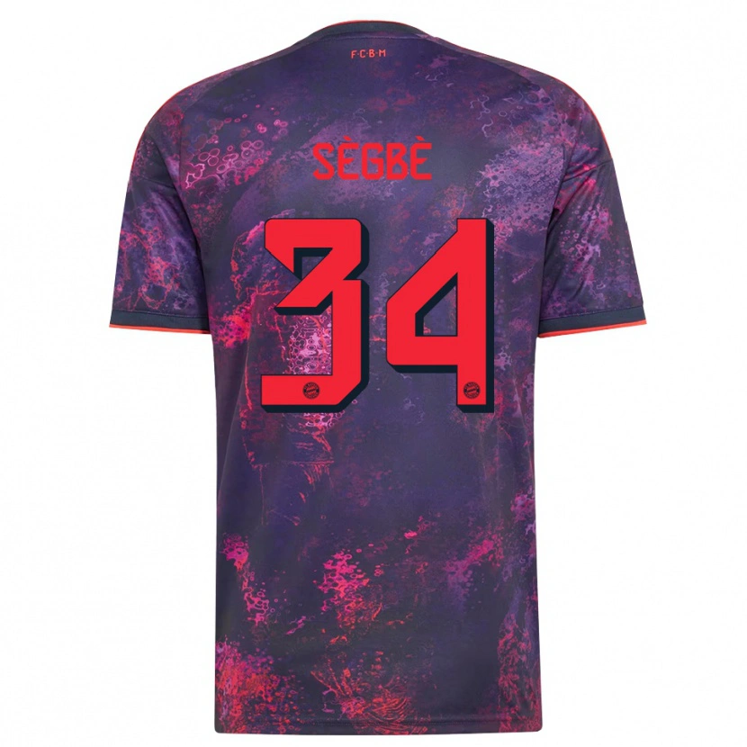 Danxen Dames Désiré Sègbè #34 Paars Rood Thuisshirt Derde Tenue 2026/27 T-Shirt België