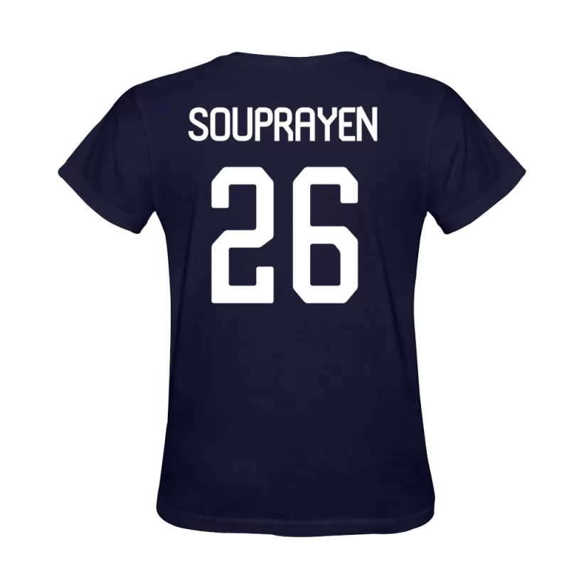 Heren Samuel Souprayen #26 Donkerblauw Voetbalshirt T-shirt Ontwerp Shirt België