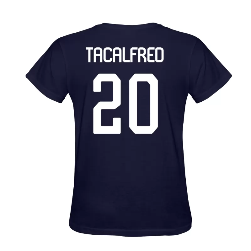 Heren Mickael Tacalfred #20 Donkerblauw Voetbalshirt T-shirt Ontwerp Shirt België